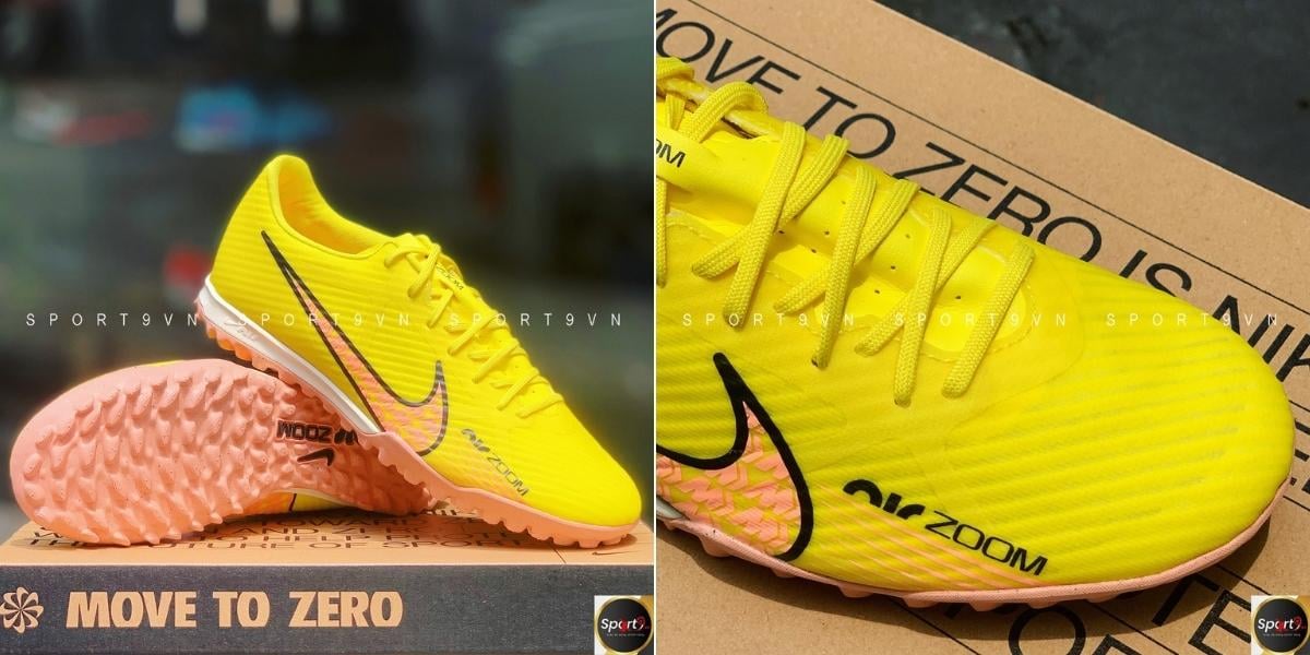 Giày bóng đá Nike Zoom Mercurial Vapor 15 Academy TF Lucent - Màu vàng - DJ5635-780